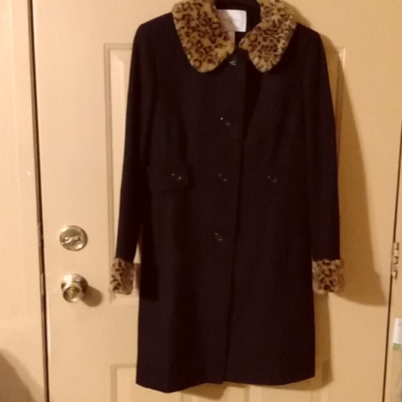 Jaclyn Smith Jackets & Blazers - NwotJaclyn Smith dress coat black n leopard print